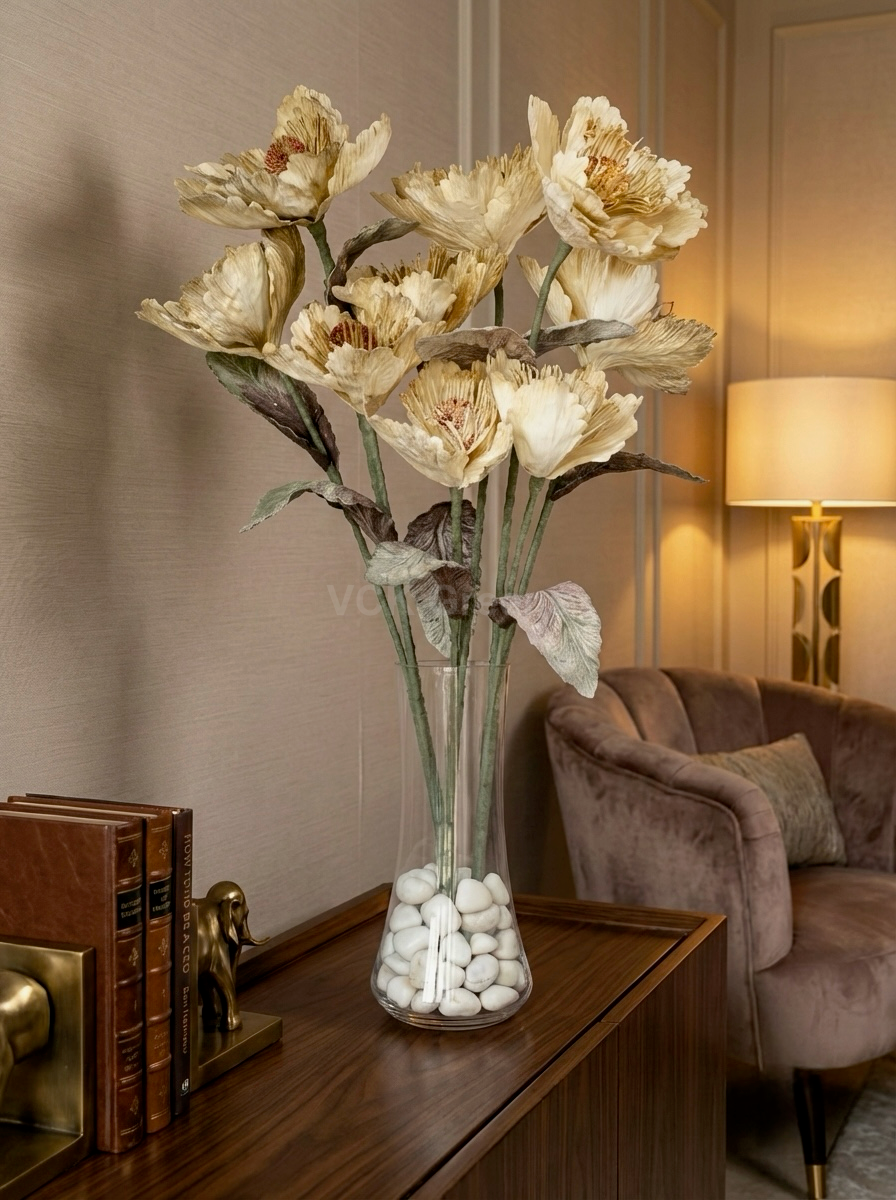 Artificial Peony Foam Flower 90cm