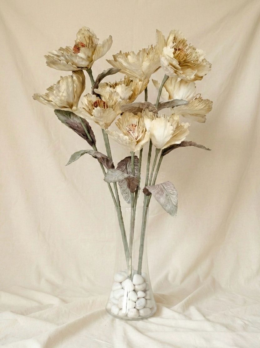 Artificial Peony Foam Flower 90cm