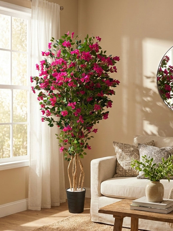 Artificial Lush Pink Bougainvillea Tree 5ft