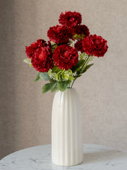 Artificial Ruffled Carnation Bunch 39cm