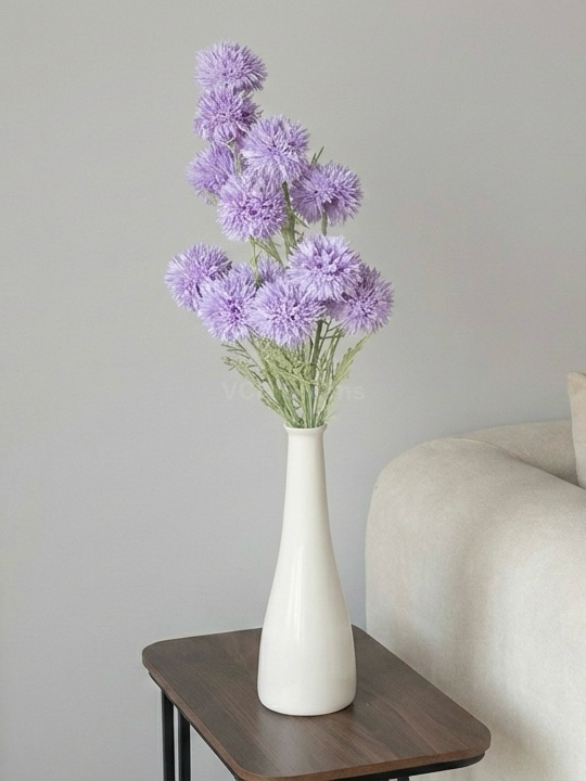 Artificial Lilac China Aster Flower Stem (Set of 2)