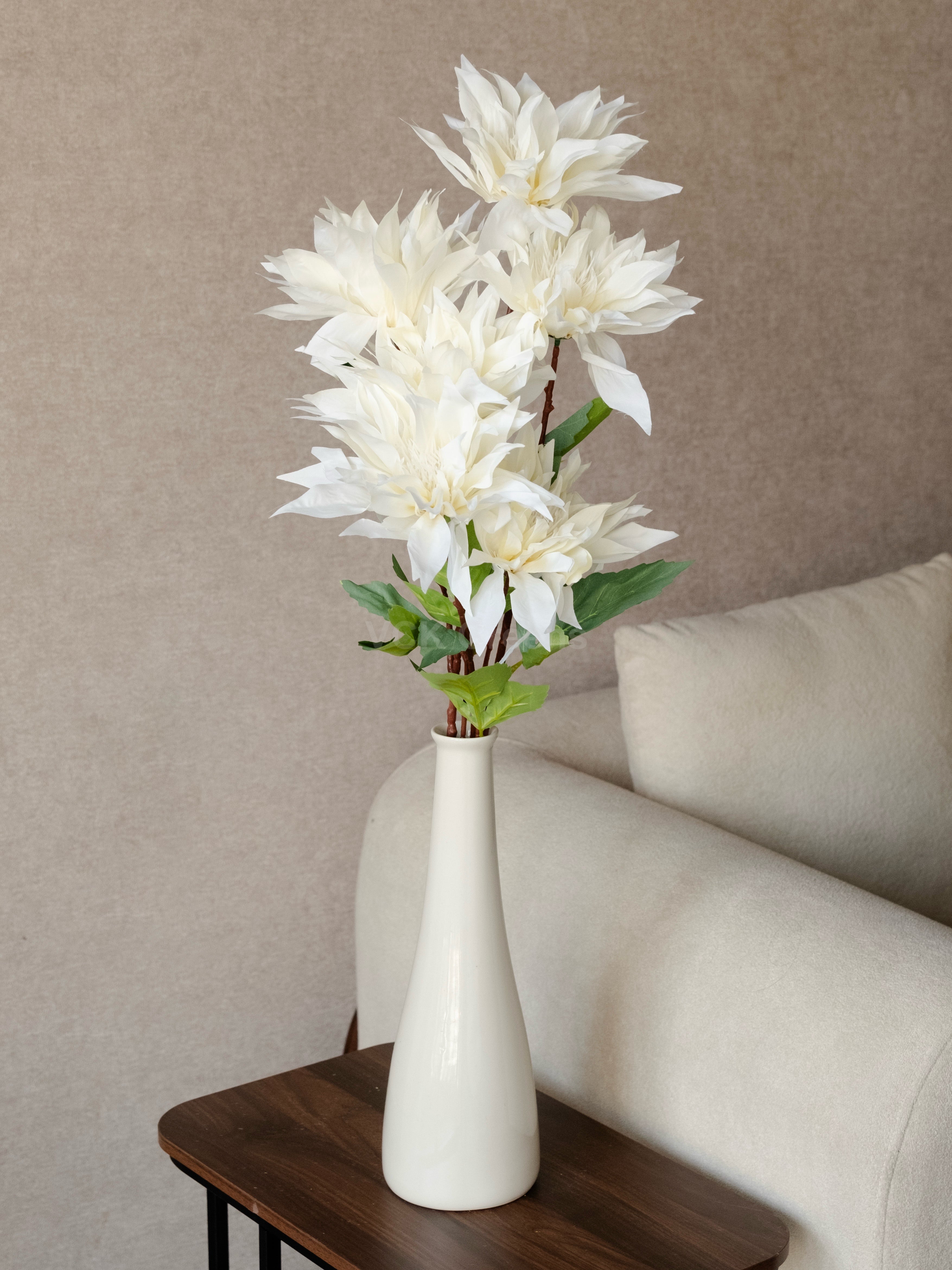 Artificial Dahlia Flower Stem 98cm