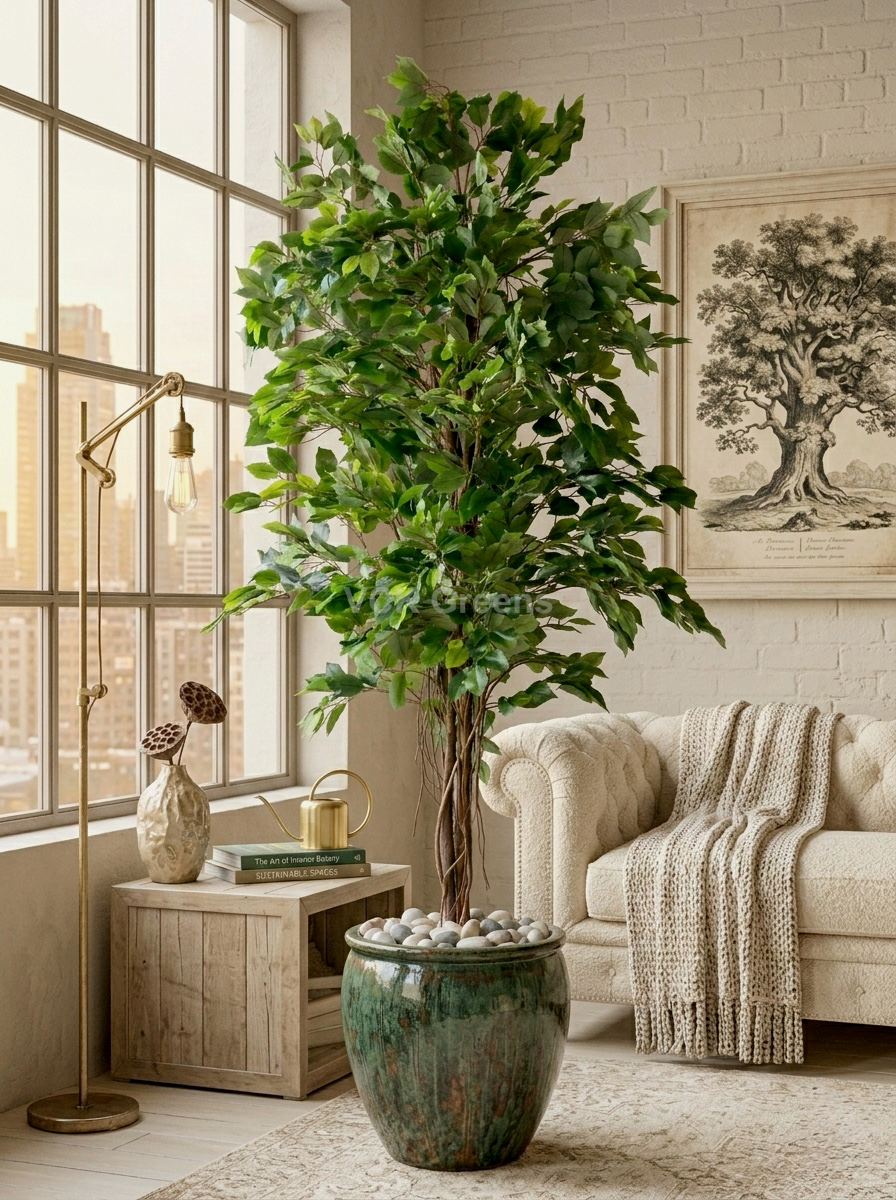 Artificial Real Touch Ficus Tree 6.5ft