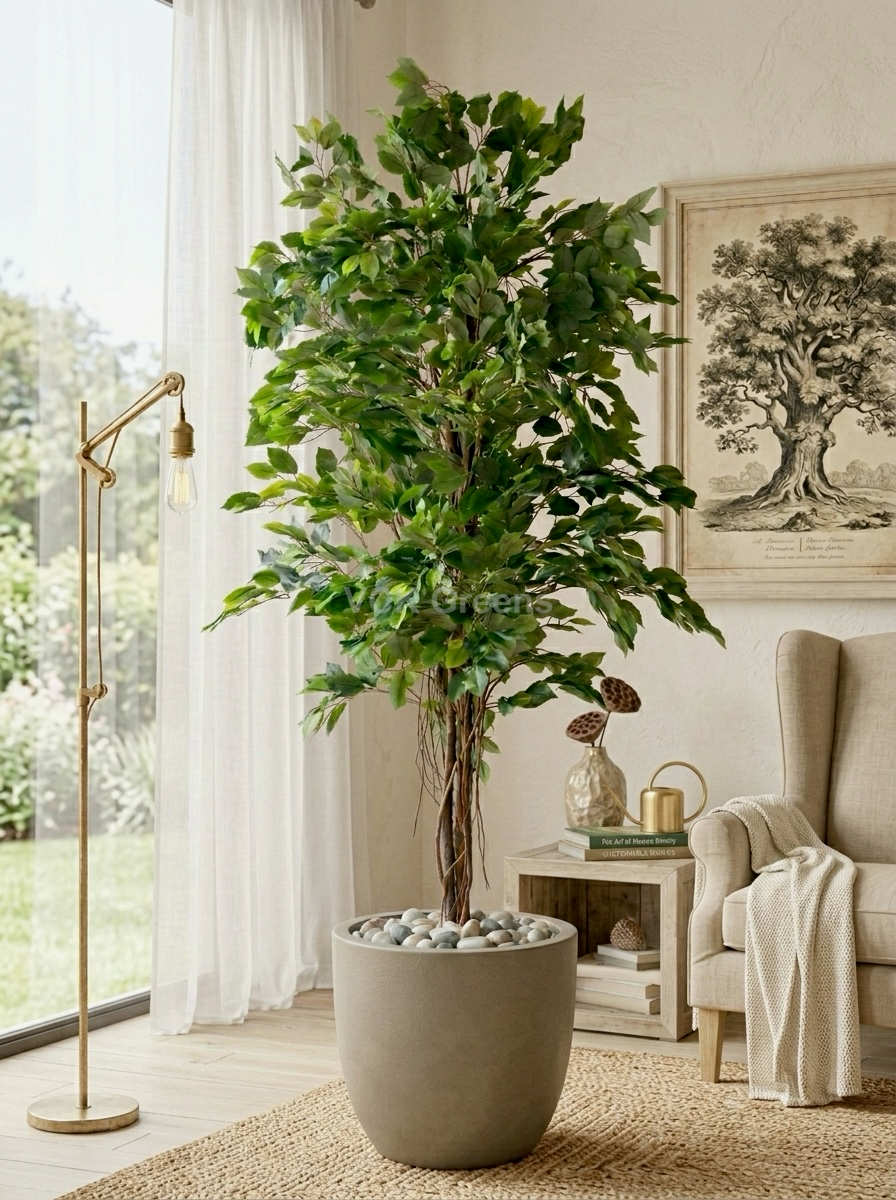 Artificial Real Touch Ficus Tree 6.5ft