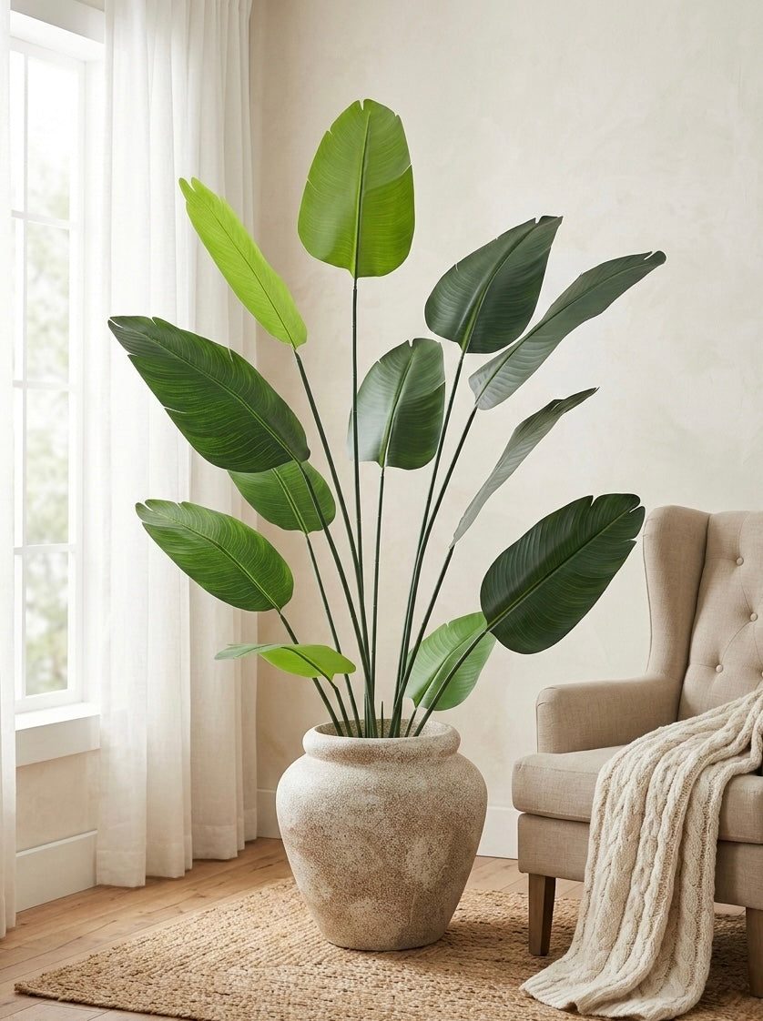 Artificial Travellers Banana Leaf Plant 6ft