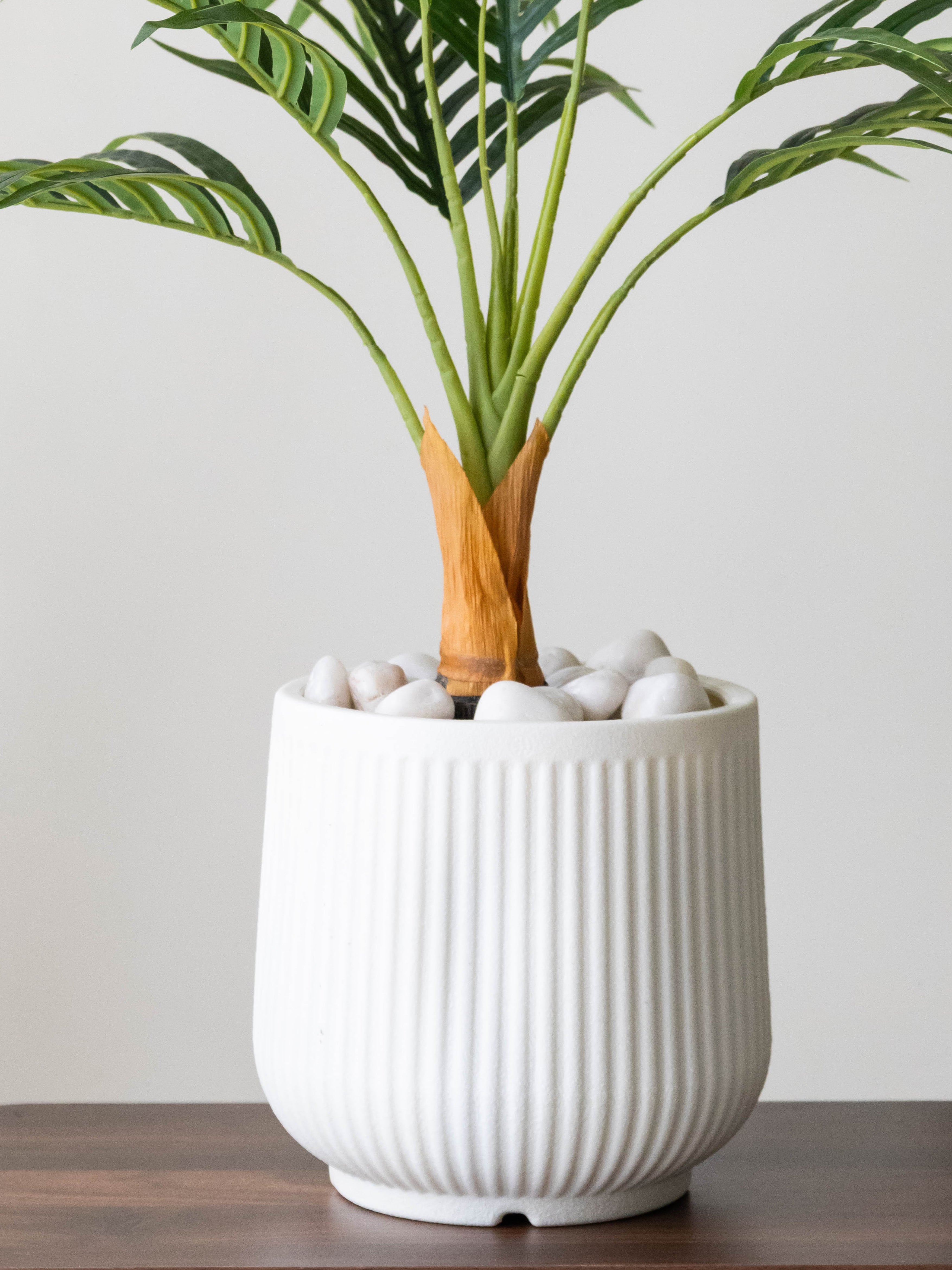 Artificial Areca Palm in White Pot 2.6ft