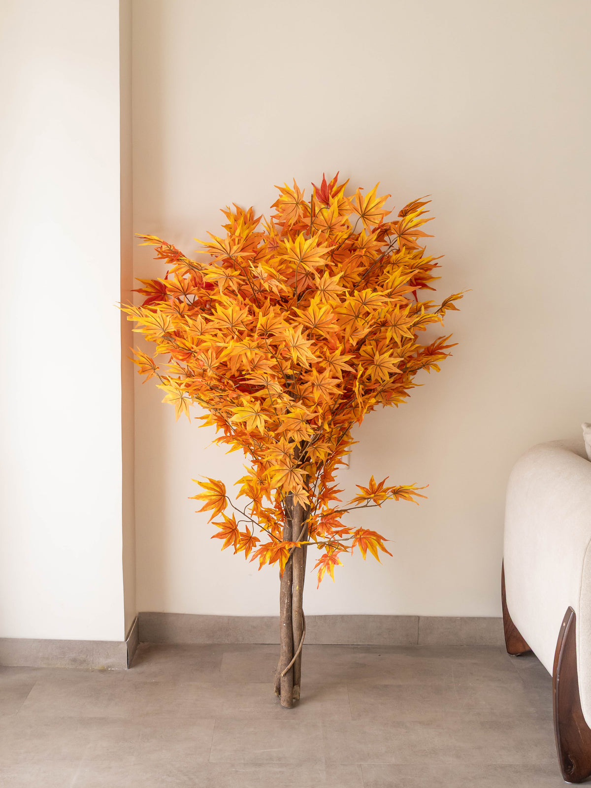 Artificial Orange Maple Tree 4.5ft