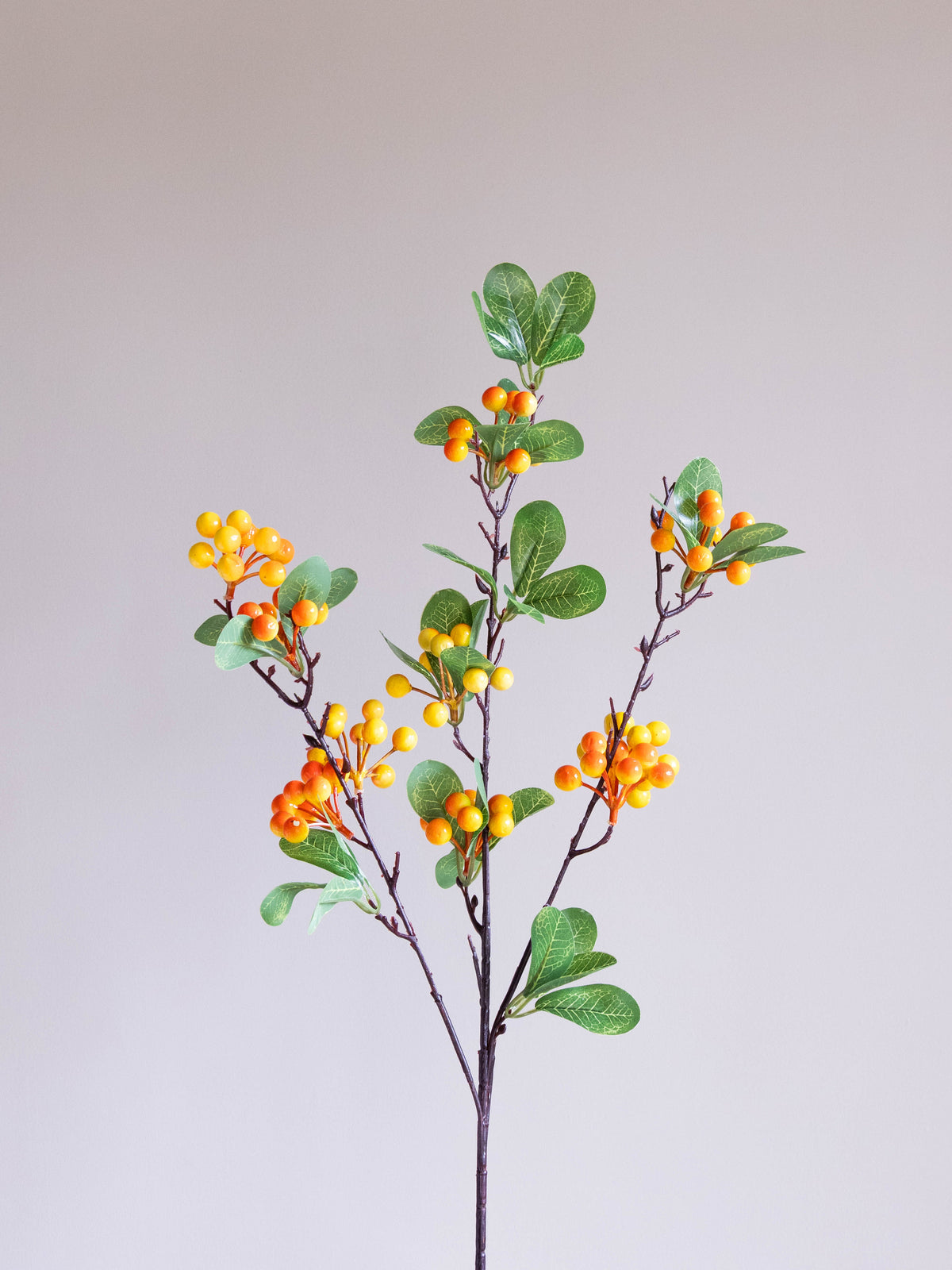 Artificial Orange Berry Stem 84cm