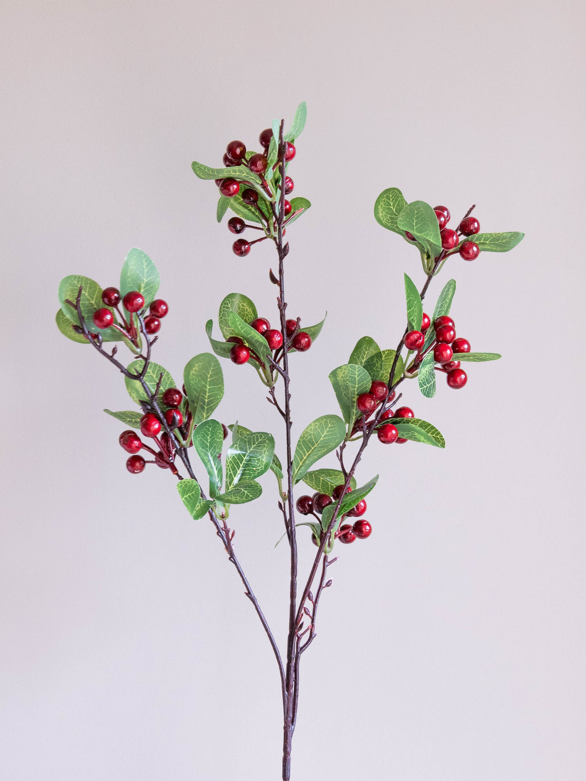 Artificial Crimson Berry Stem 84cm