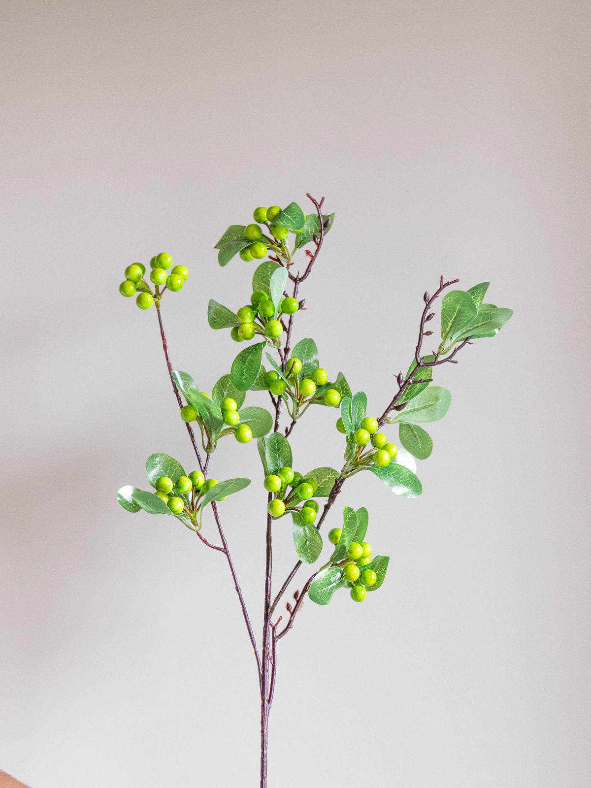 Artificial Green Berry Stem 84cm