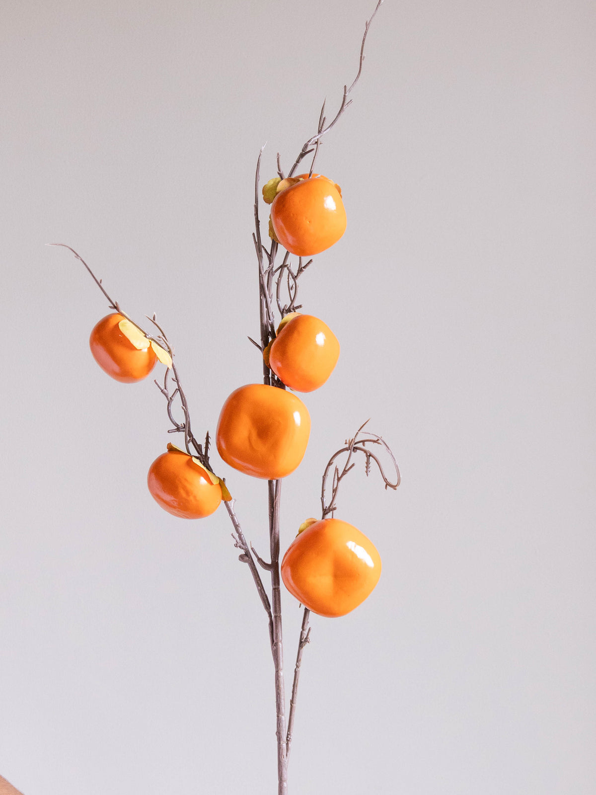 Artificial Amber Fruit Stem 90cm