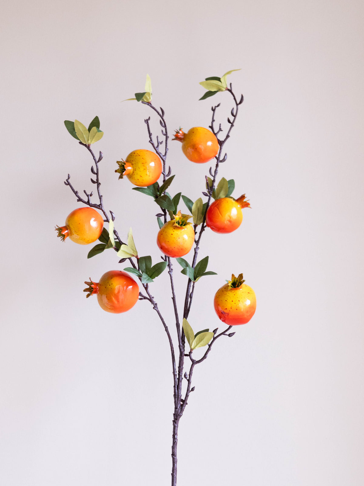 Artificial Pomegranate Fruit Stem 90cm