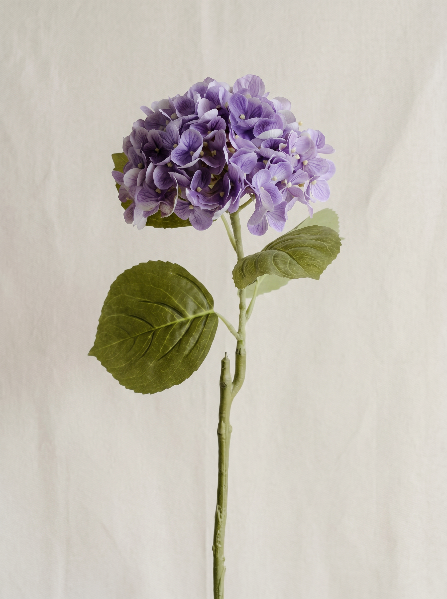 Artificial Lavender PU Hydrangea Flower Stem