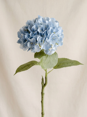 Artificial Blue PU Hydrangea Flower Stem