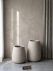 Luma Taper Planter – Beige