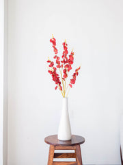 Artificial Red Oncidium Orchid Flower Stems (Set of 3)