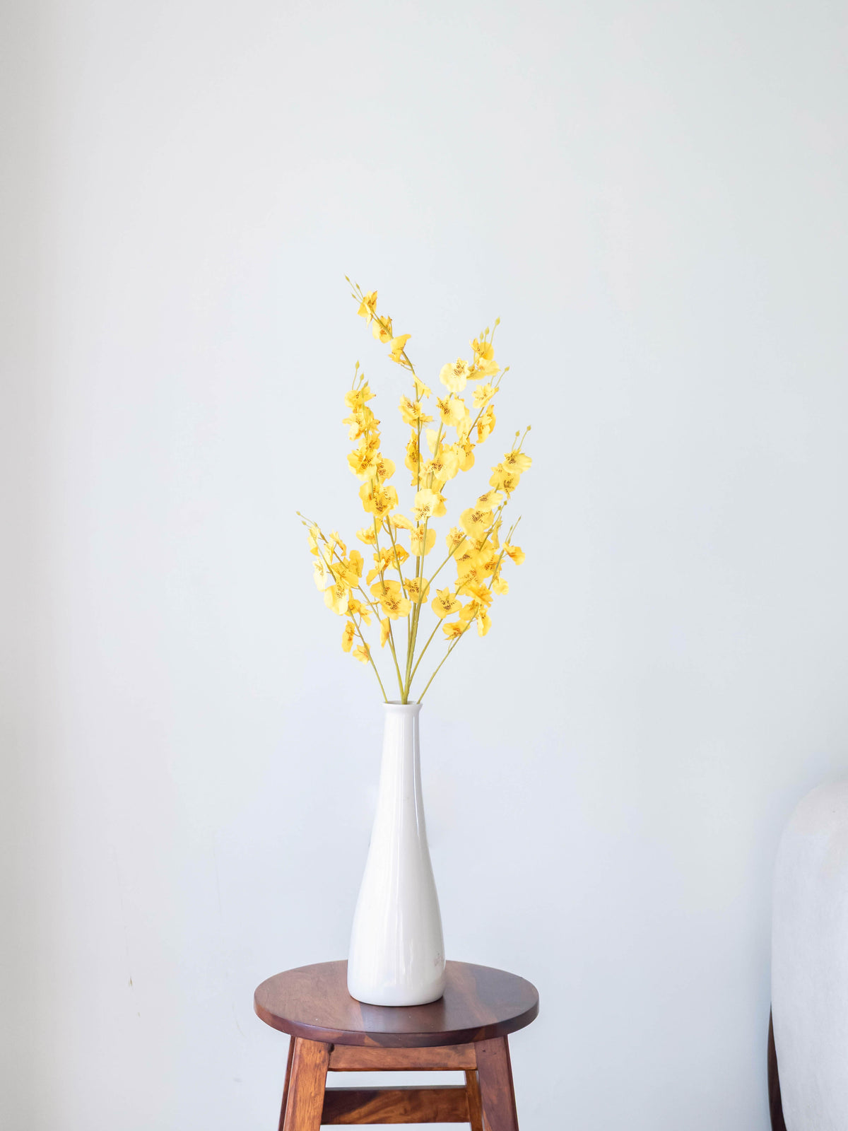 Artificial Yellow Oncidium Orchid Stems (Set of 3)
