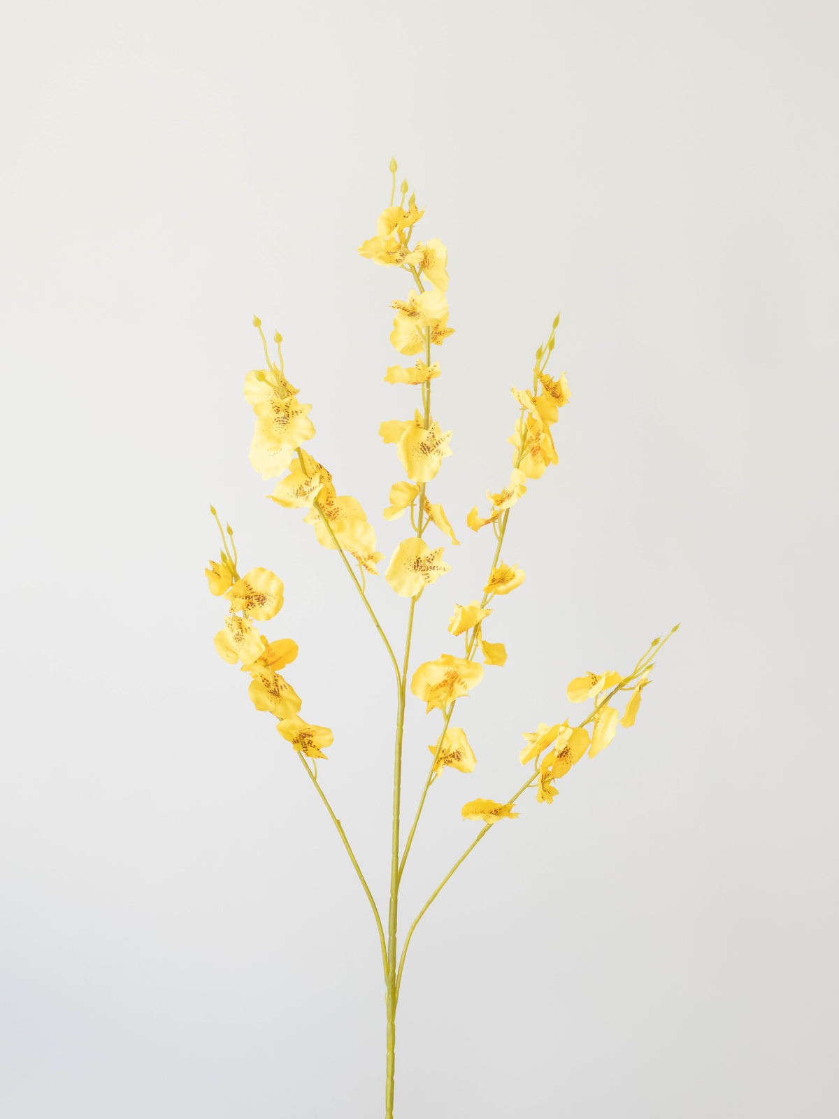 Artificial Yellow Oncidium Orchid Stems (Set of 3)