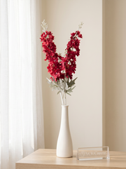 Artificial Red Delphinium Flower Stem