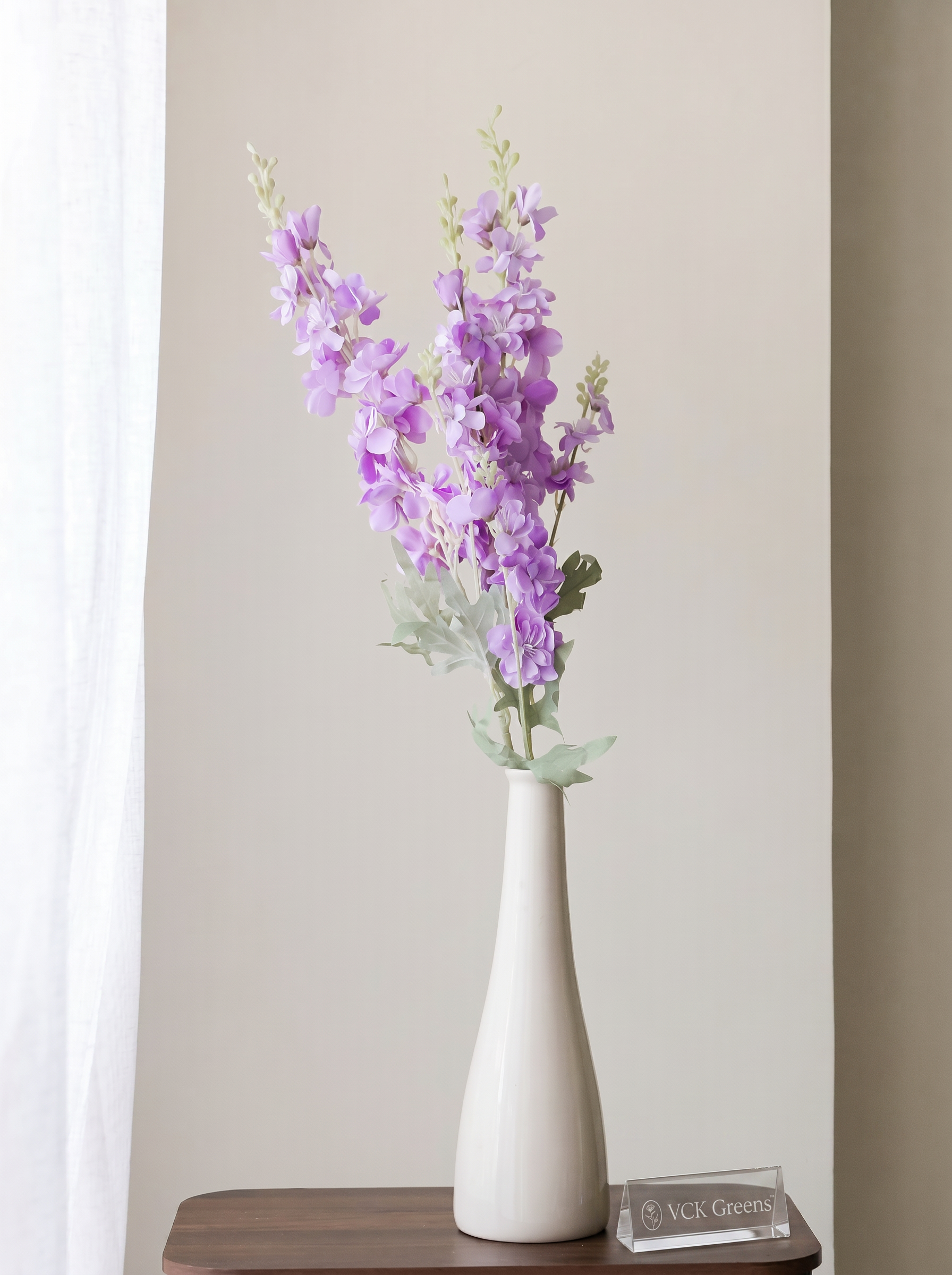 Artificial Purple Delphinium Flower Stem