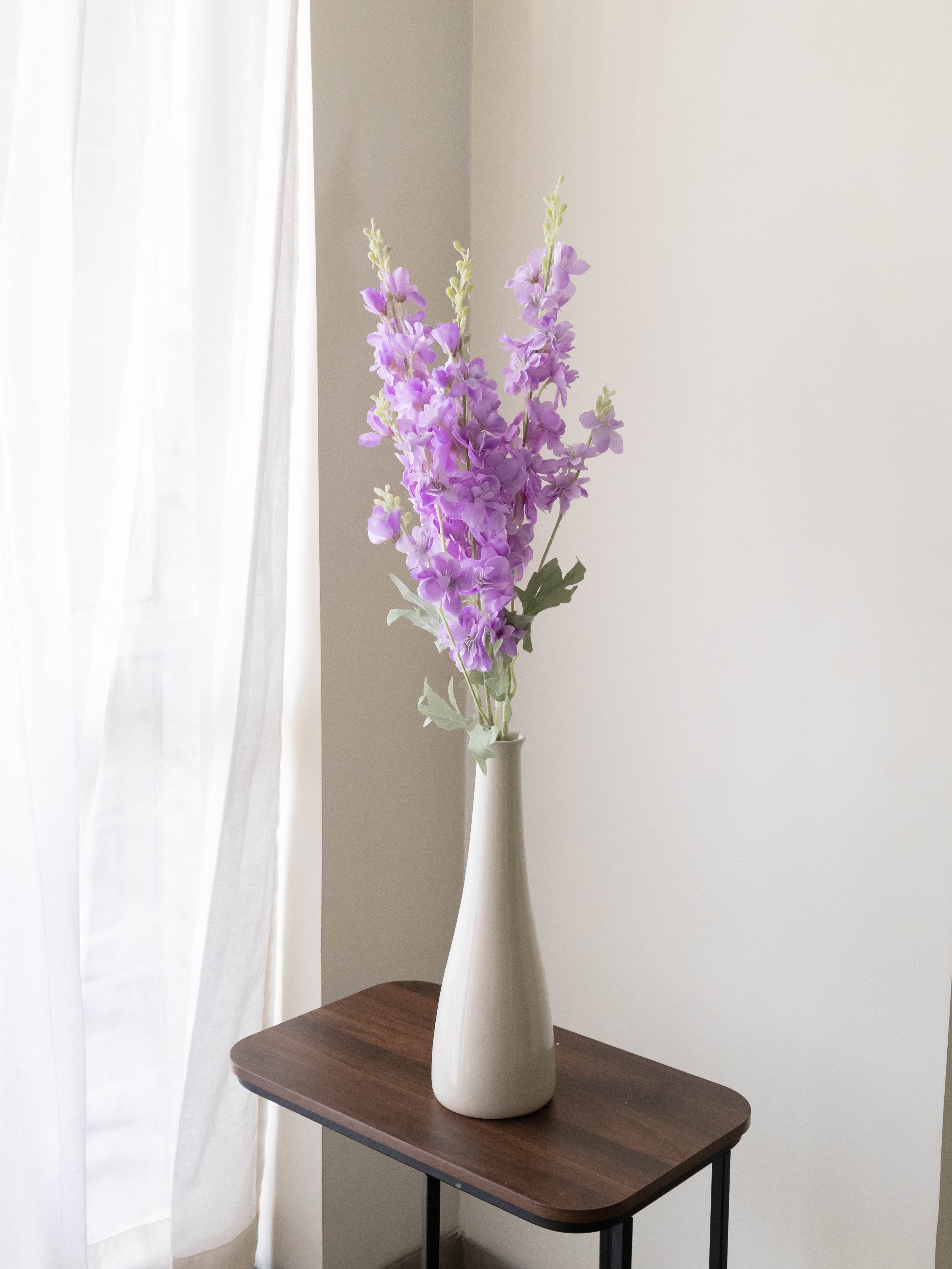 Artificial Purple Delphinium Flower Stem