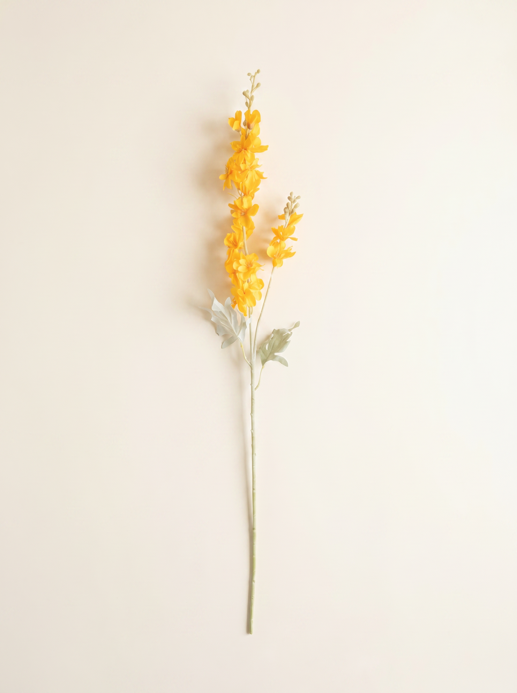 Artificial Orange Delphinium Flower Stem