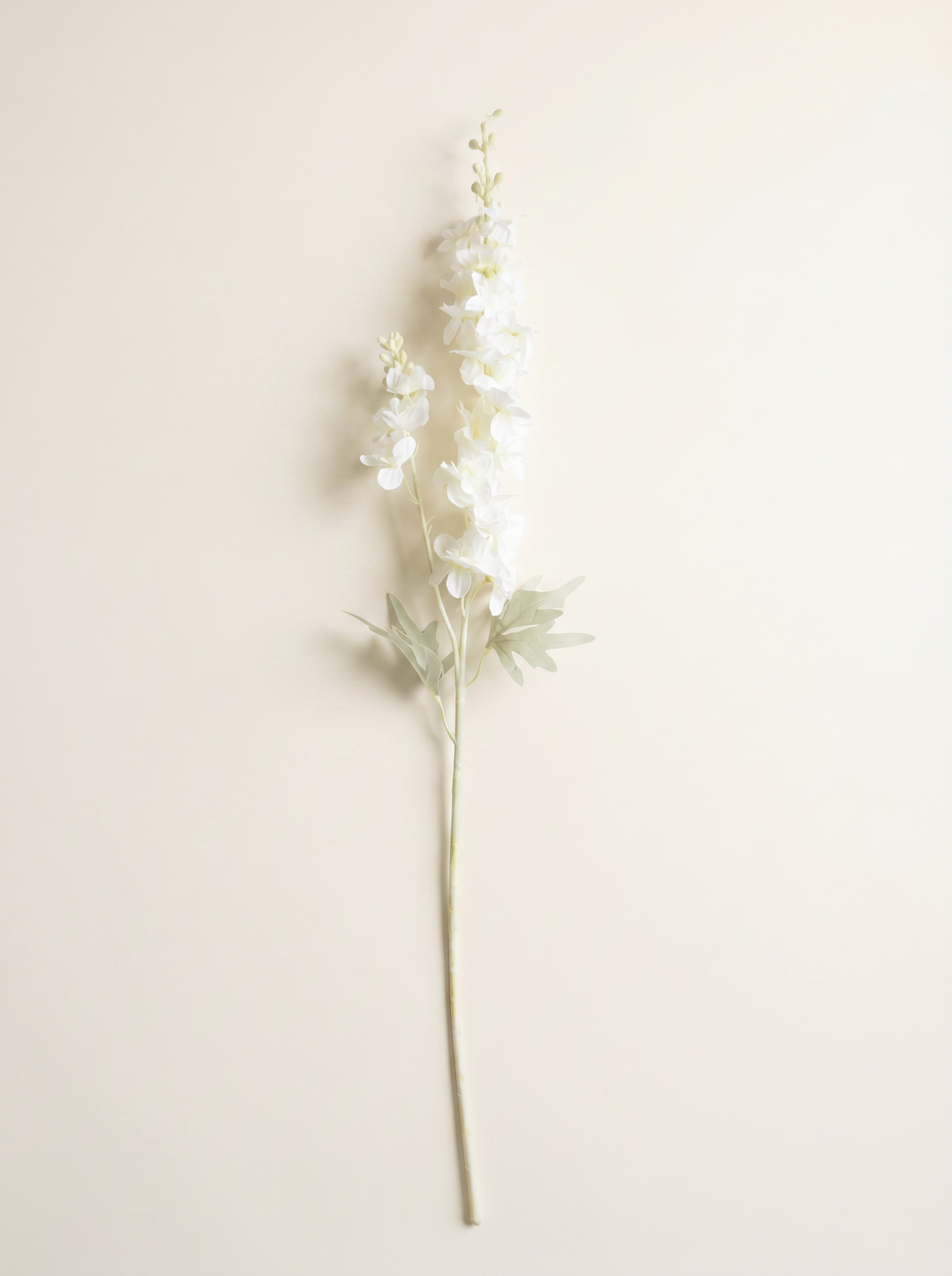 Artificial White Delphinium Flower Stem