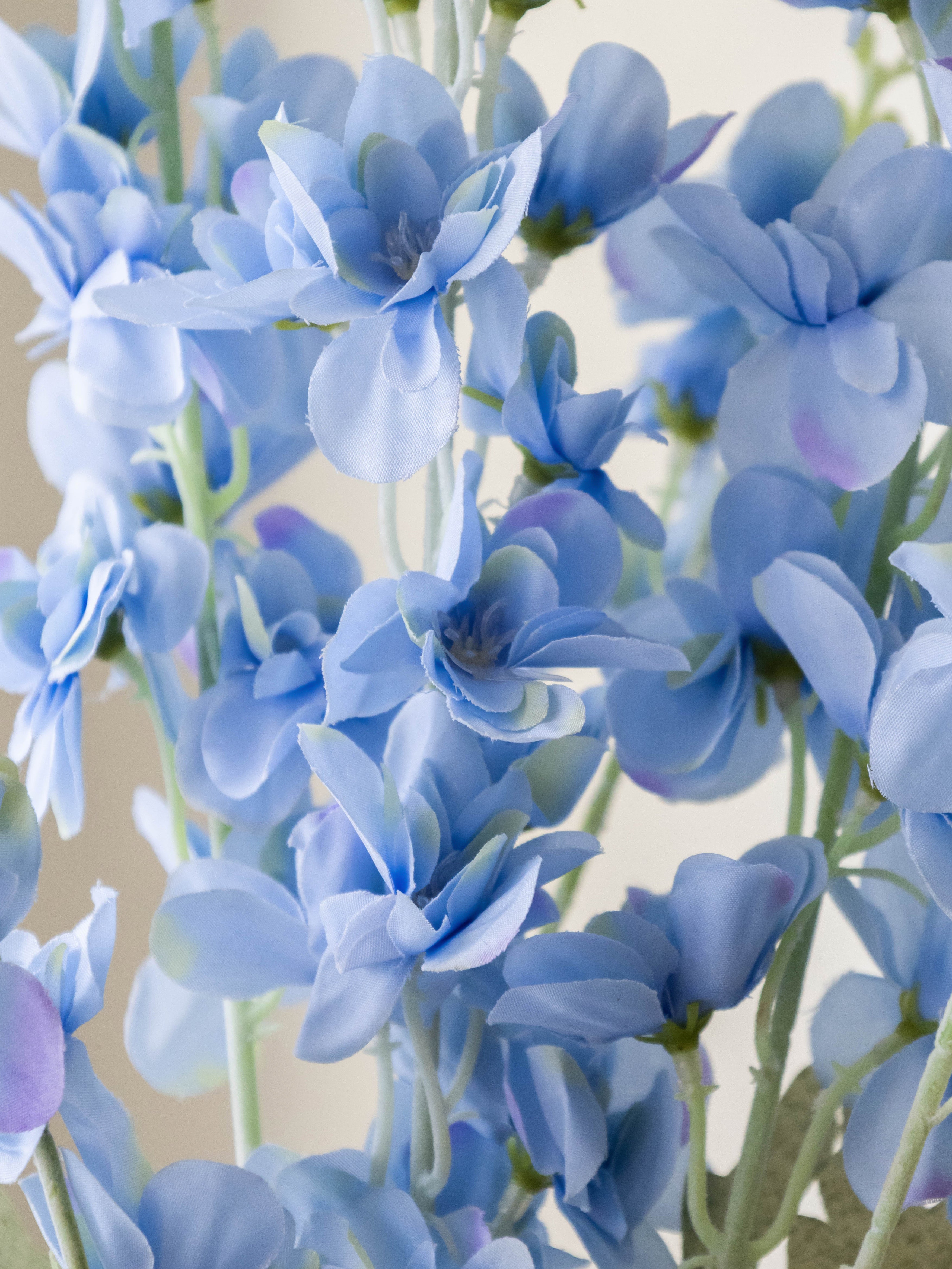 Artificial Blue Delphinium Flower Stem