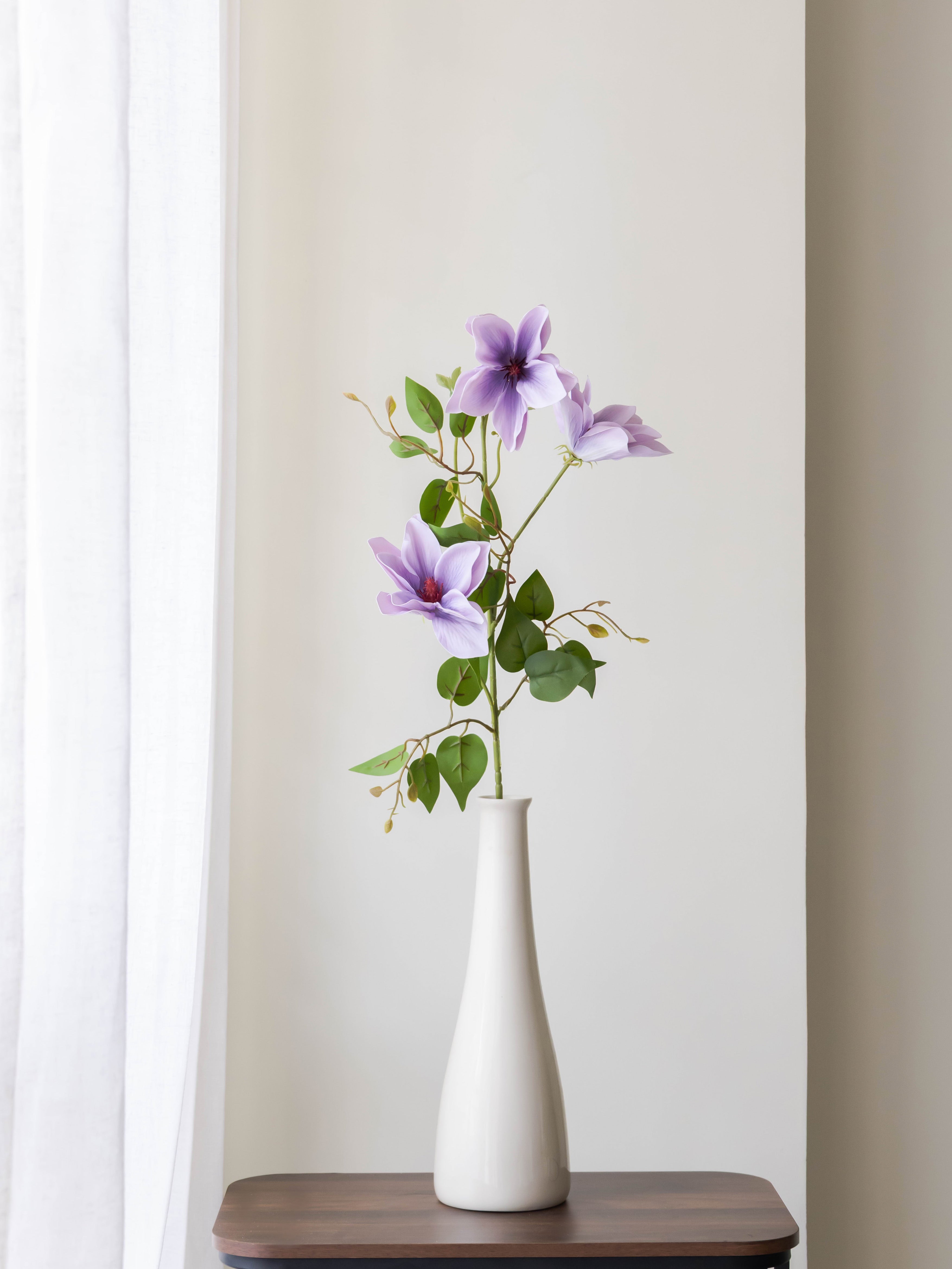 Artificial Lavender Magnolia Stem