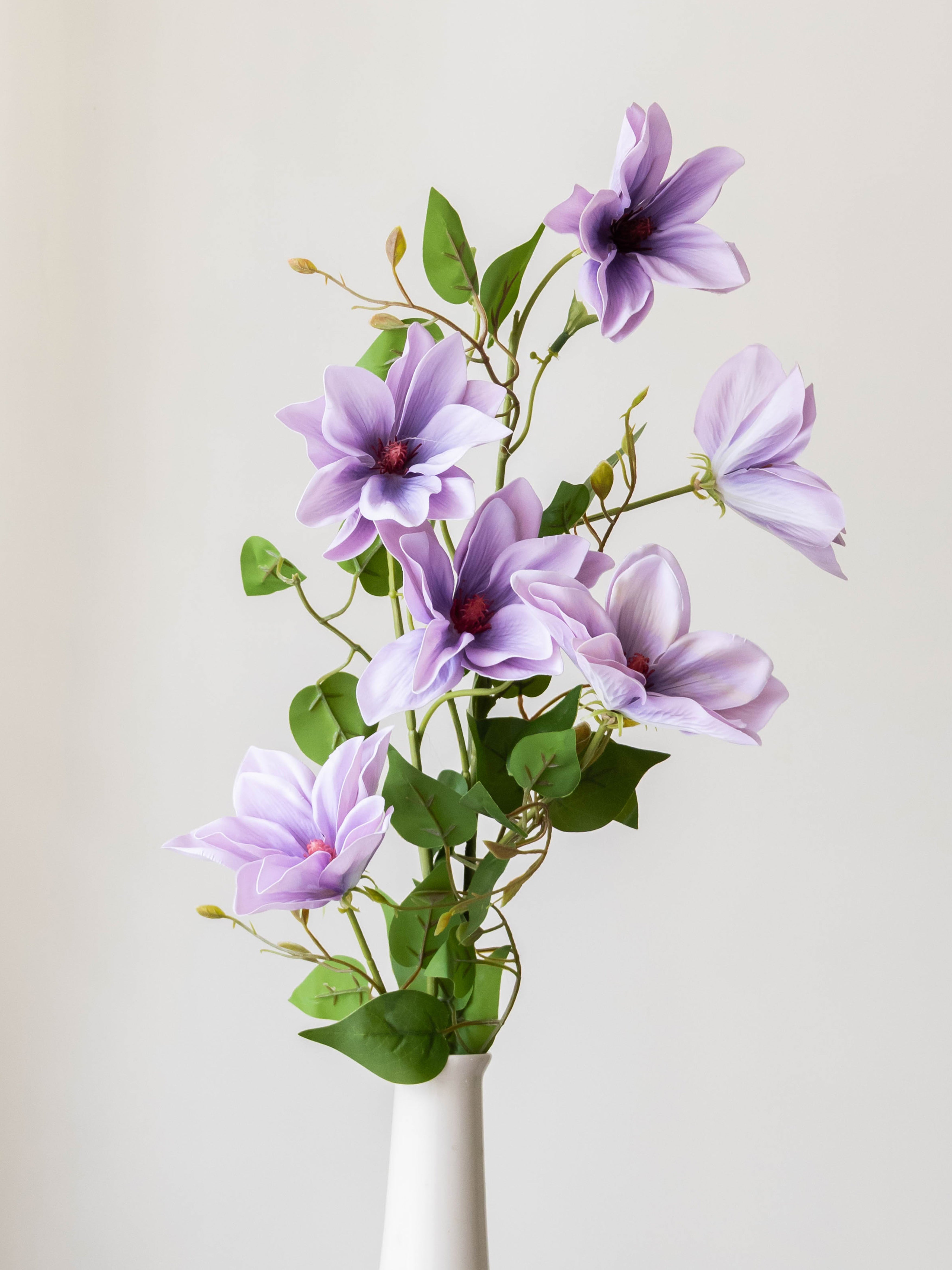 Artificial Lavender Magnolia Stem
