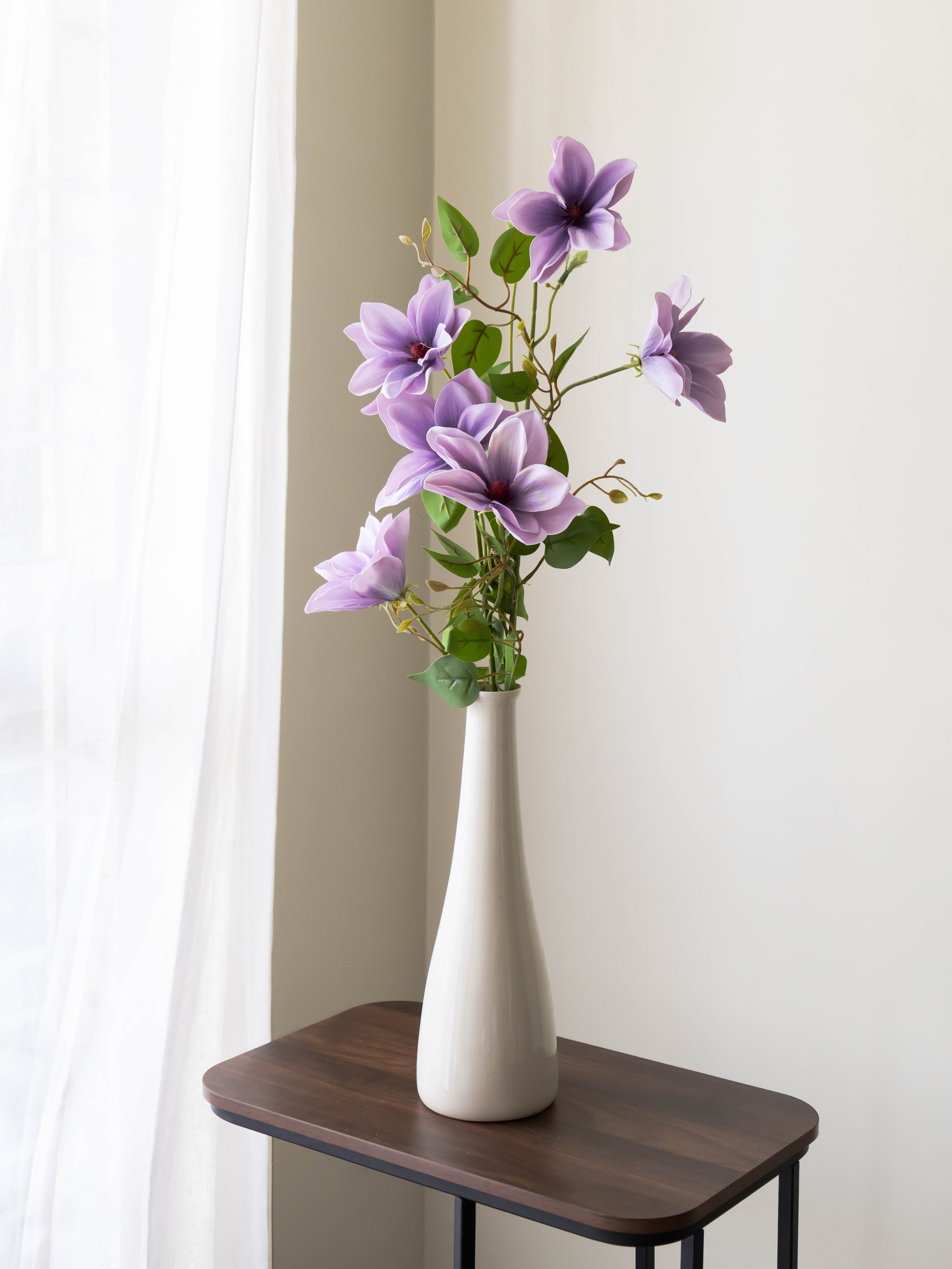 Artificial Lavender Magnolia Stem