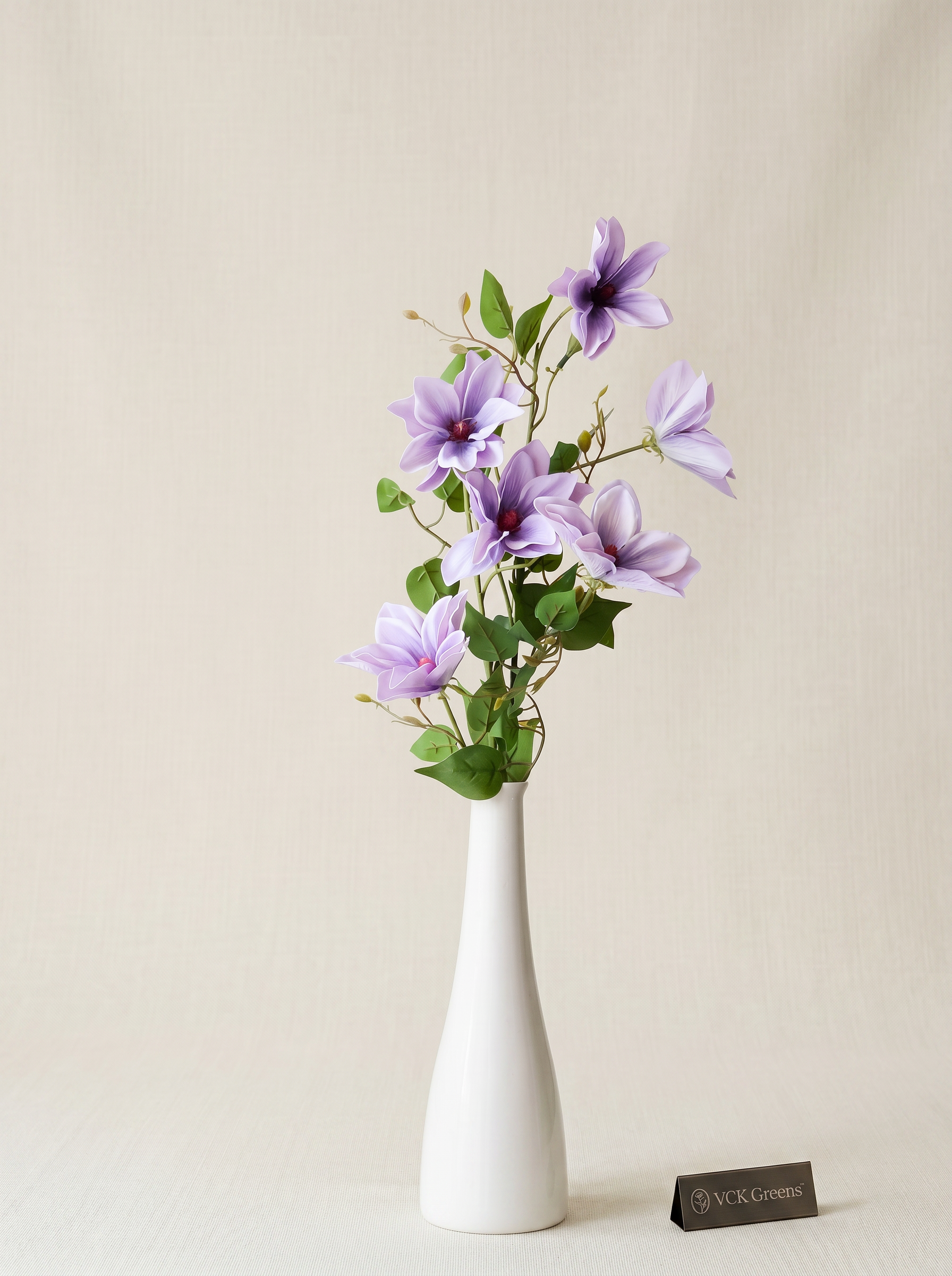 Artificial Lavender Magnolia Stem
