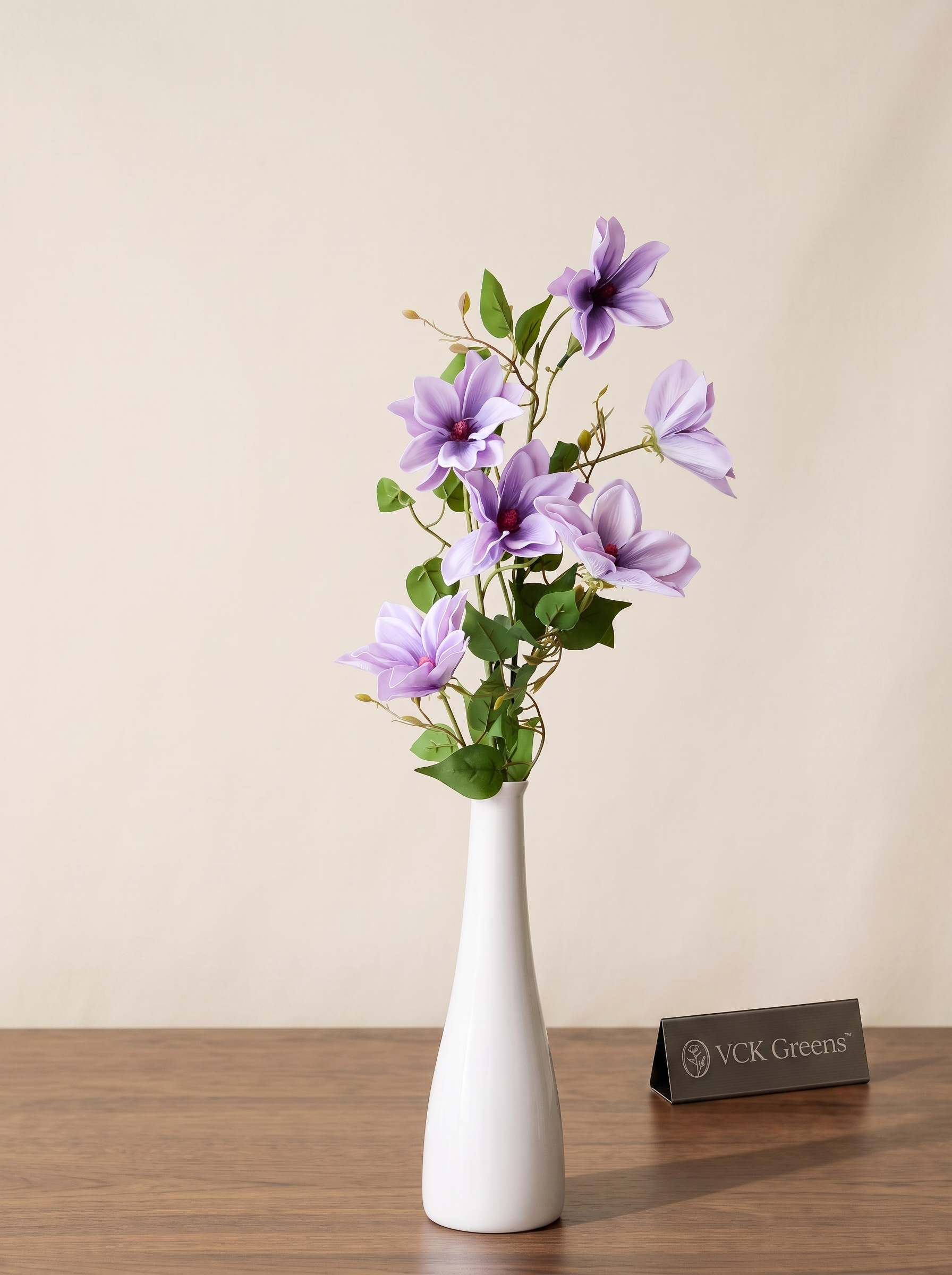 Artificial Lavender Magnolia Stem