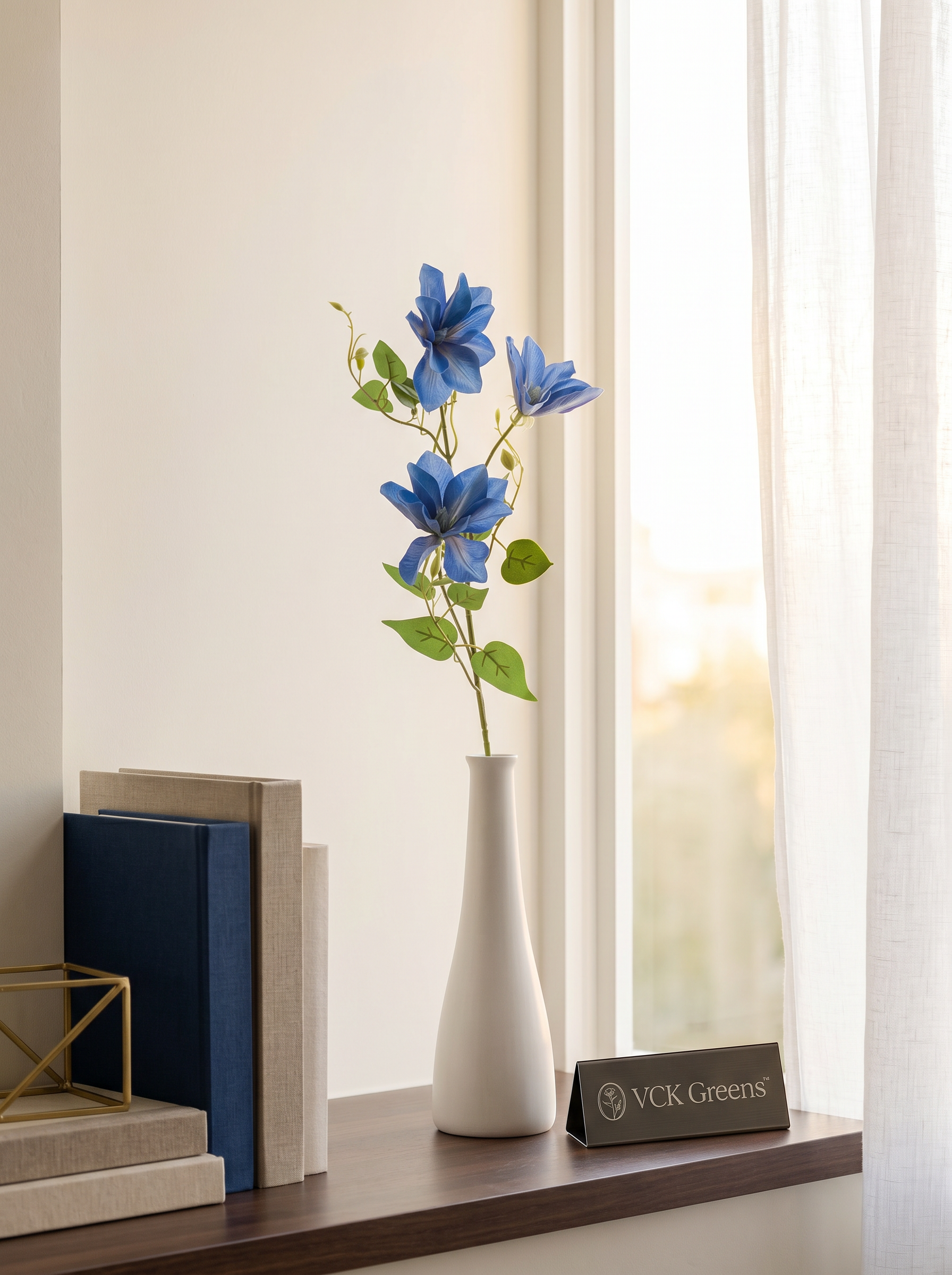 Artificial Blue Magnolia Stem