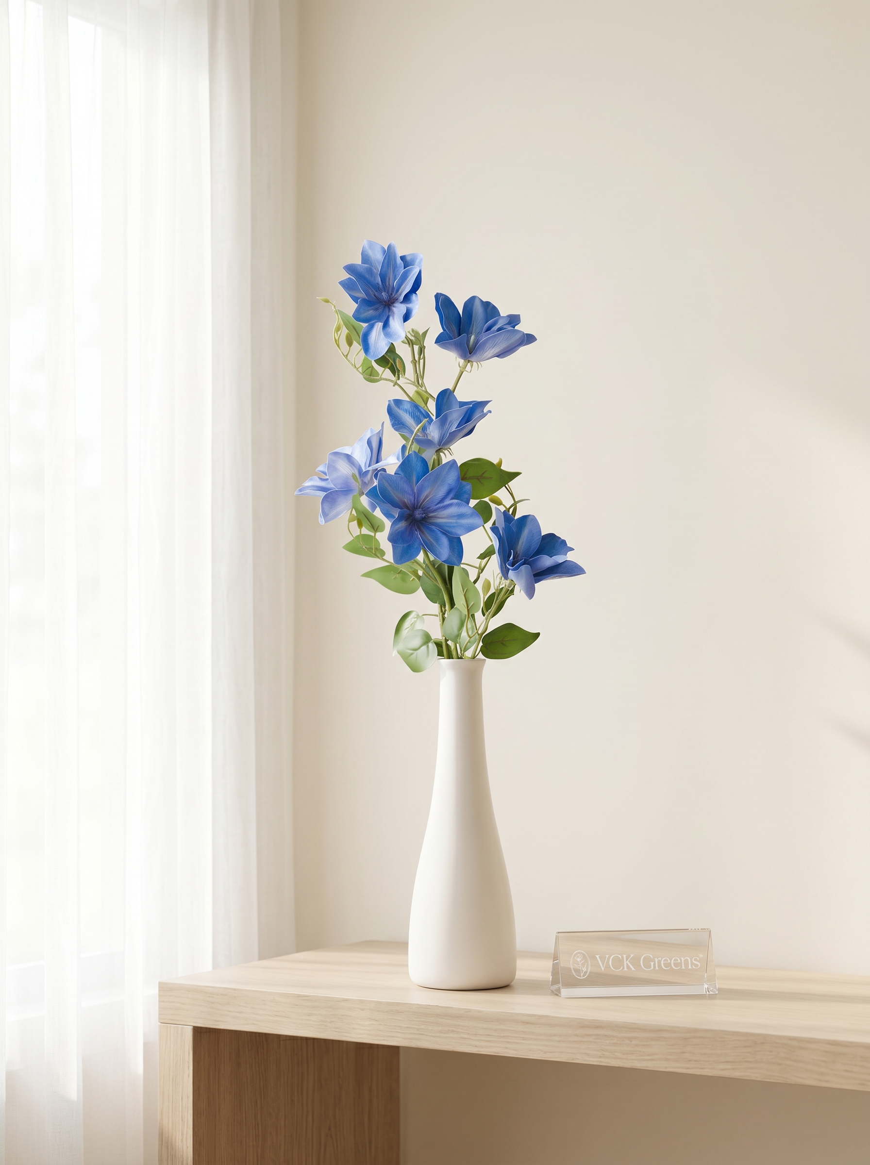 Artificial Blue Magnolia Stem