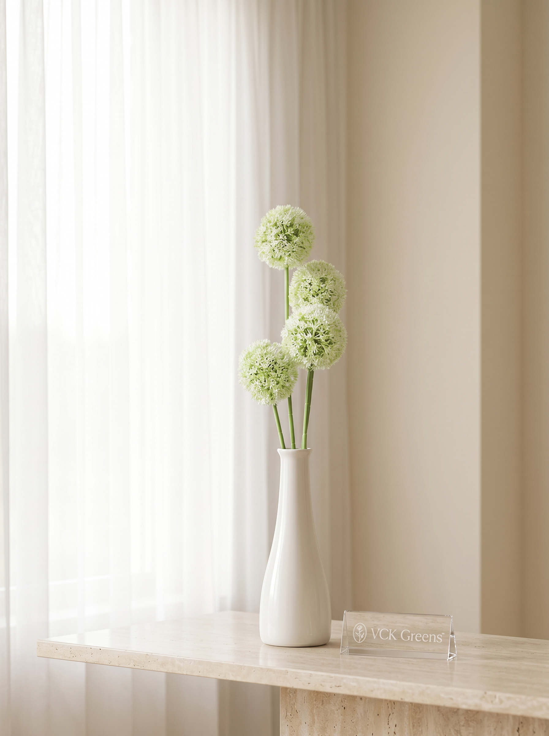 Artificial Allium Flower Stem