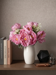 Artificial Peony Flower Bunch 45cm