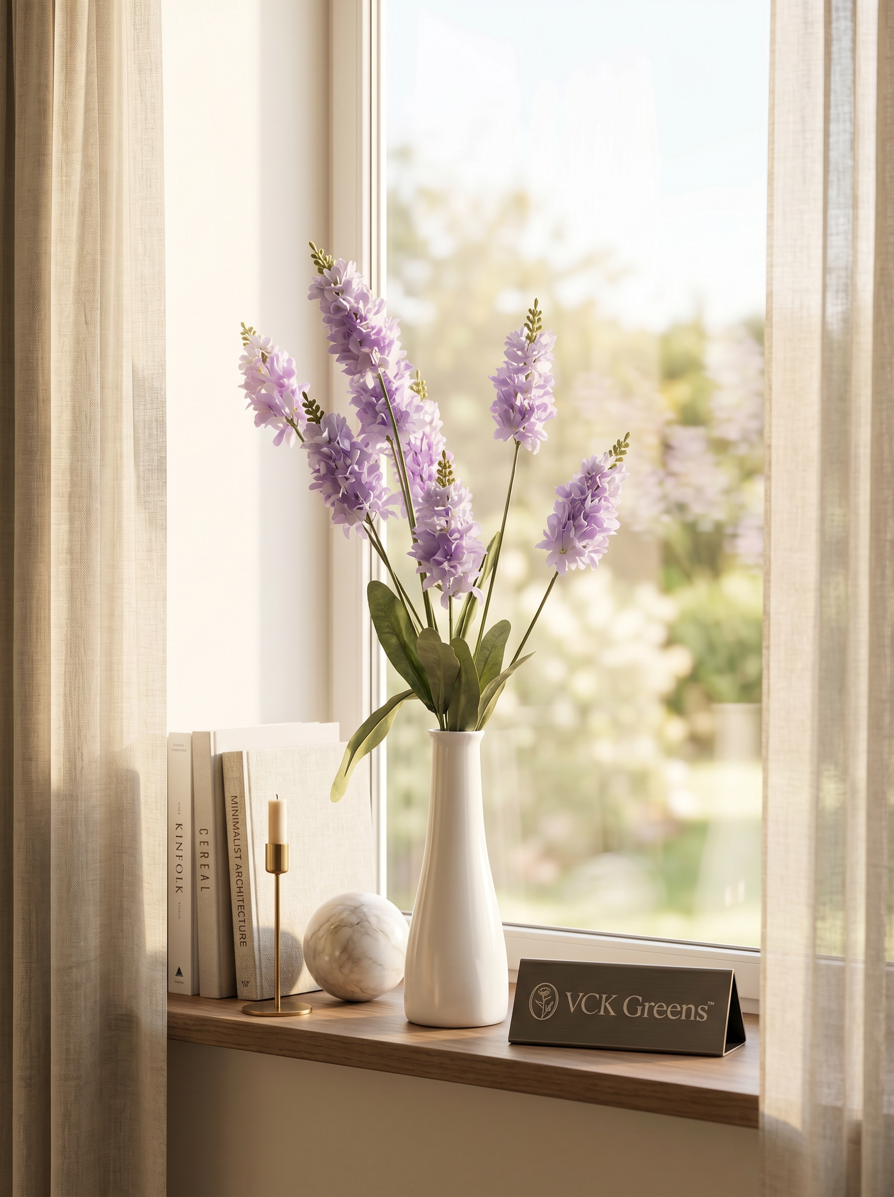 Artificial Lavender Hyacinth Stem