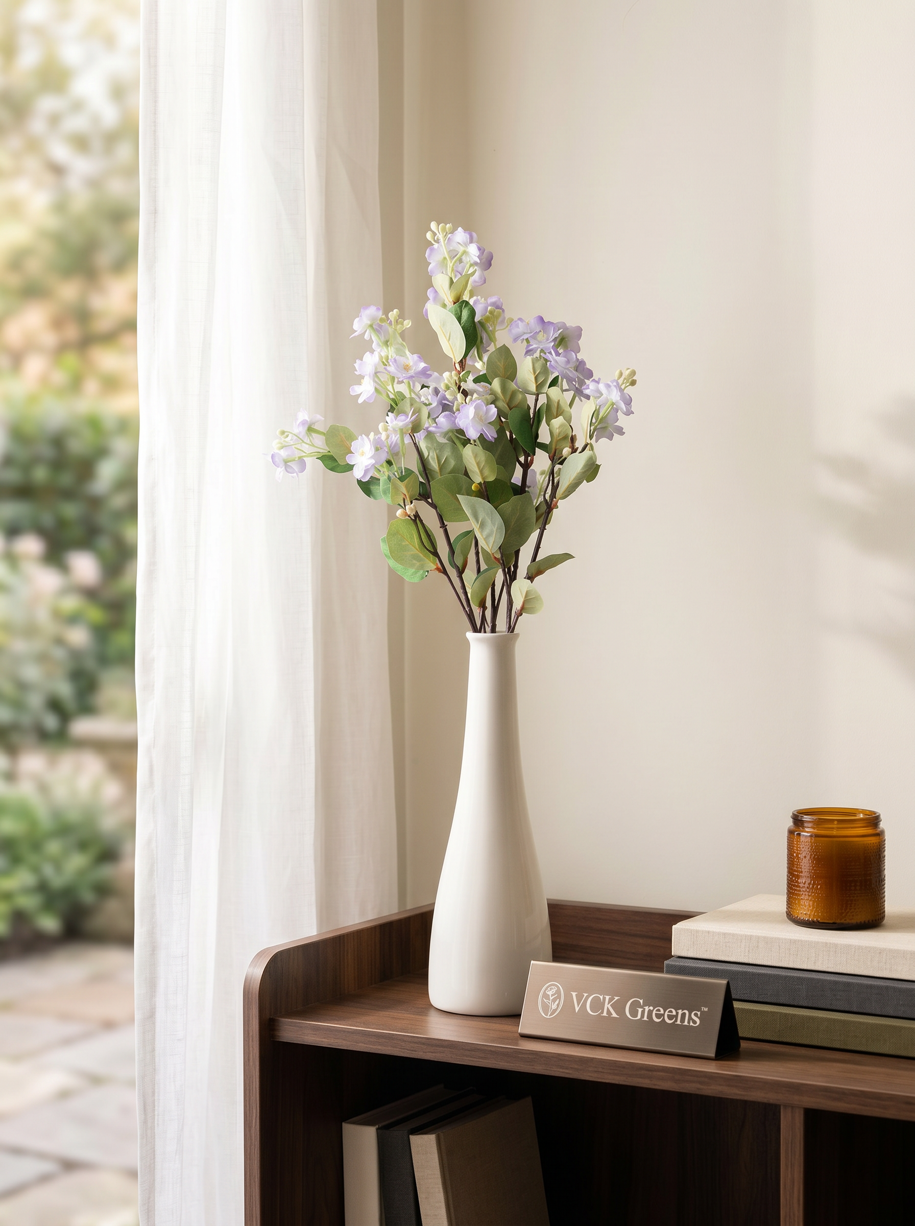 Artificial Lavender Wisteria Flower Stem