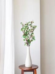 Artificial White Berry Stem 84cm