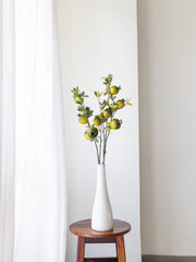 Artificial Green Pomegranate Stem 90cm