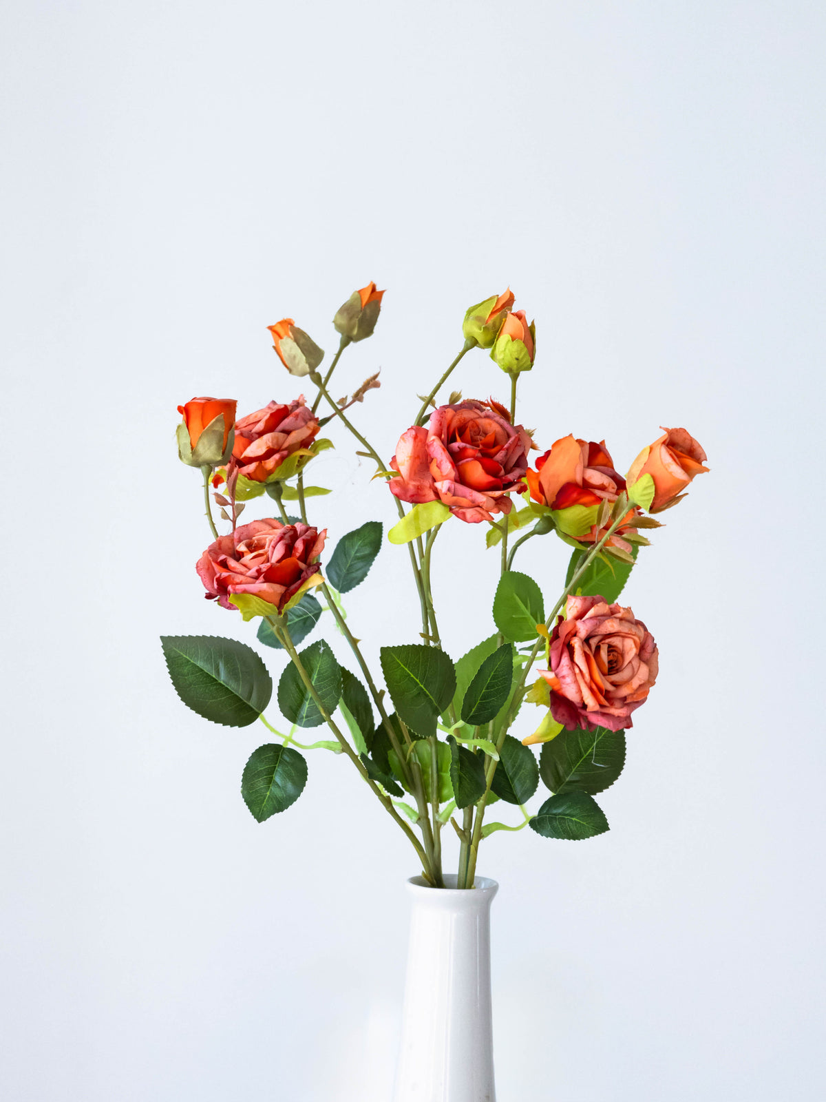Artificial Rosette Rose Stem 65cm