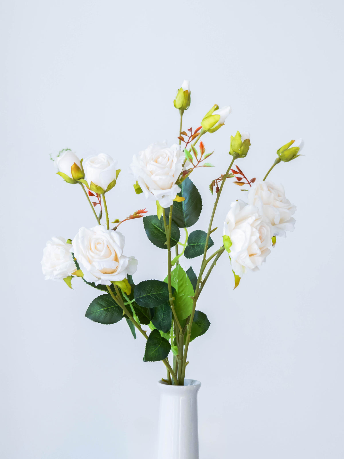 Artificial Rosette Rose Stem 65cm