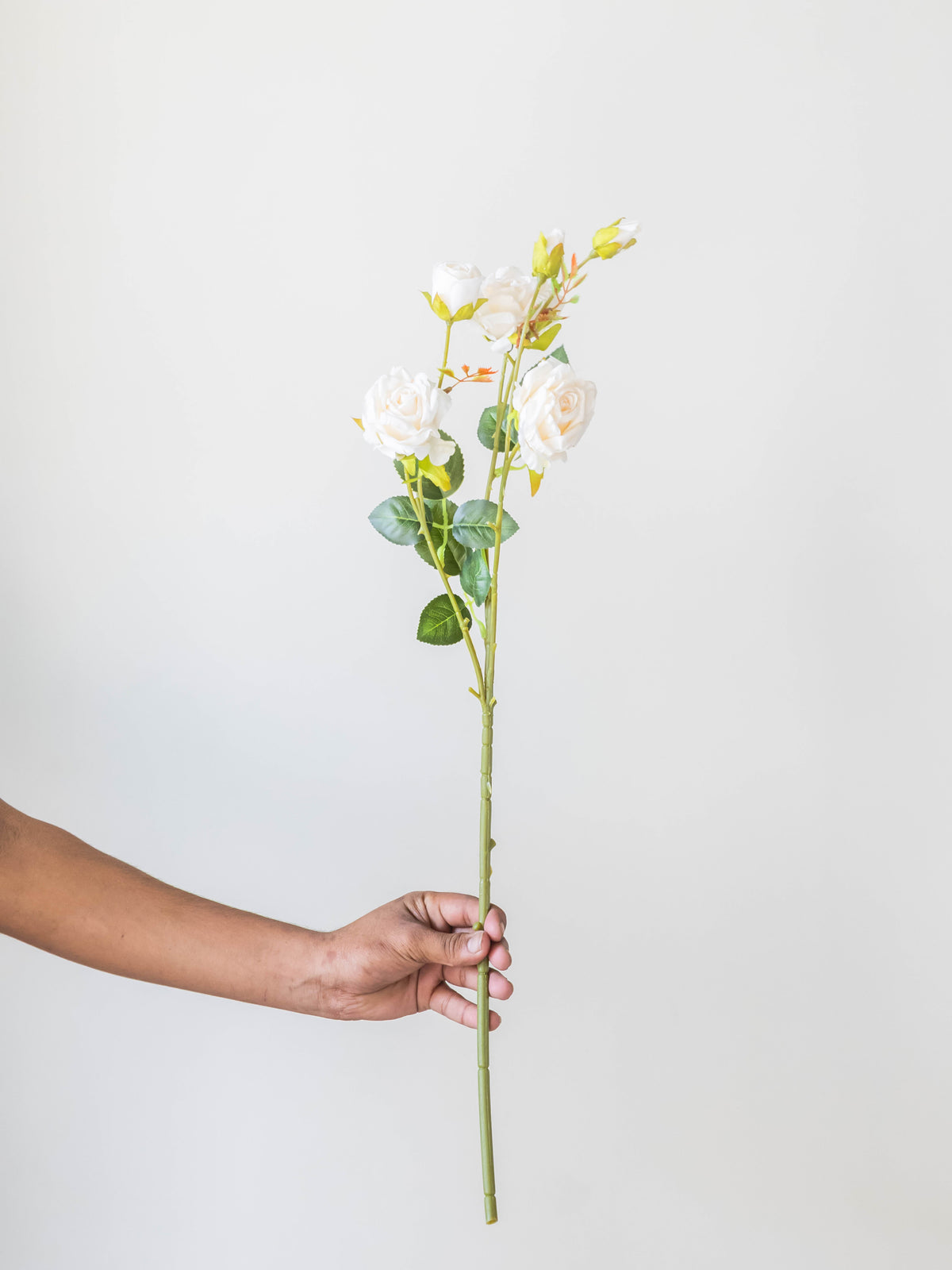Artificial Rosette Rose Stem 65cm