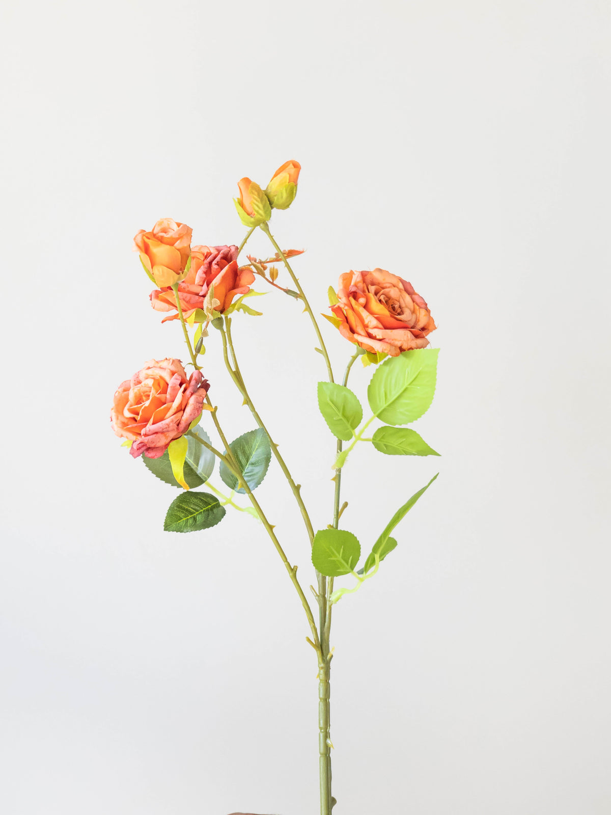 Artificial Rosette Rose Stem 65cm
