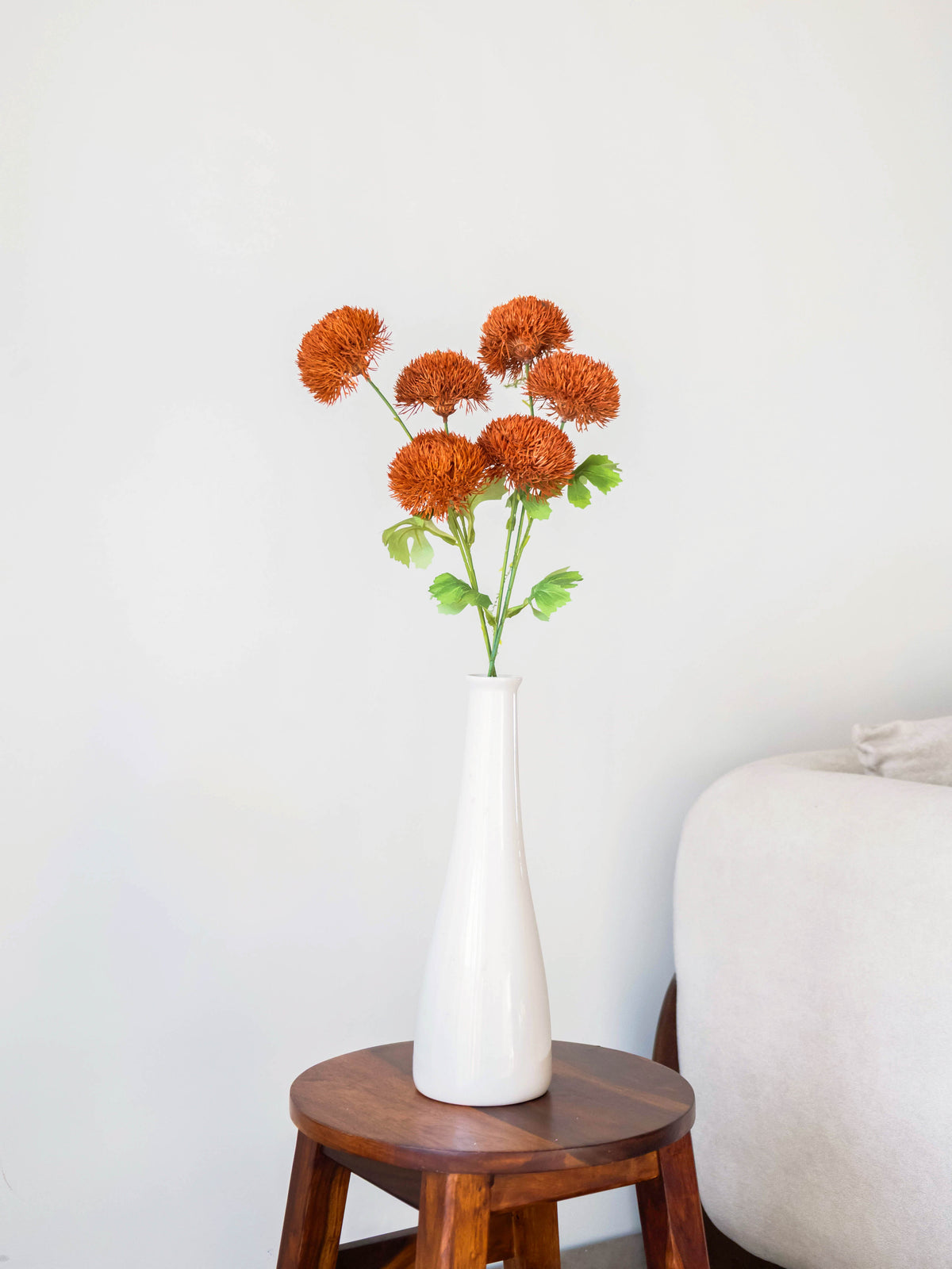 Artificial Thistle Bloom Stem 65cm