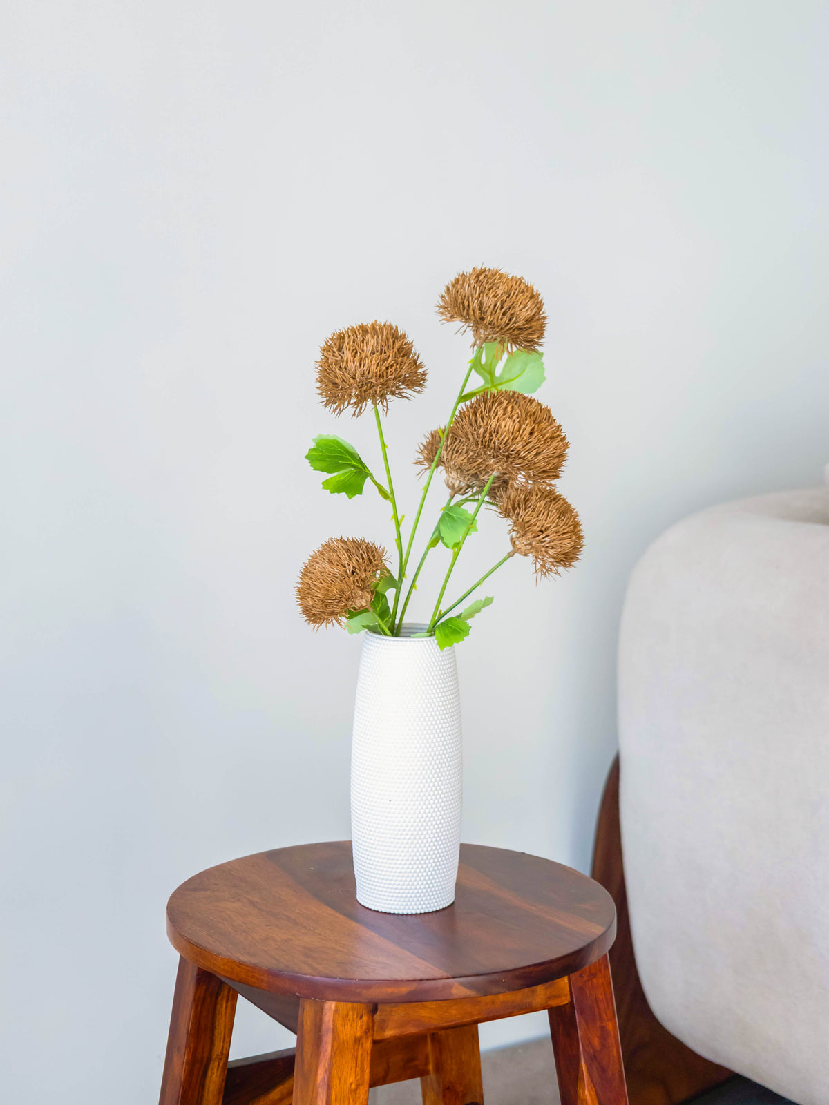 Artificial Thistle Bloom Stem 65cm