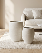 Nordica Fiber Planters - White