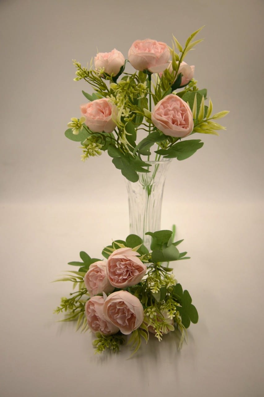 Artificial Small Peony Flower Bunches 30cm