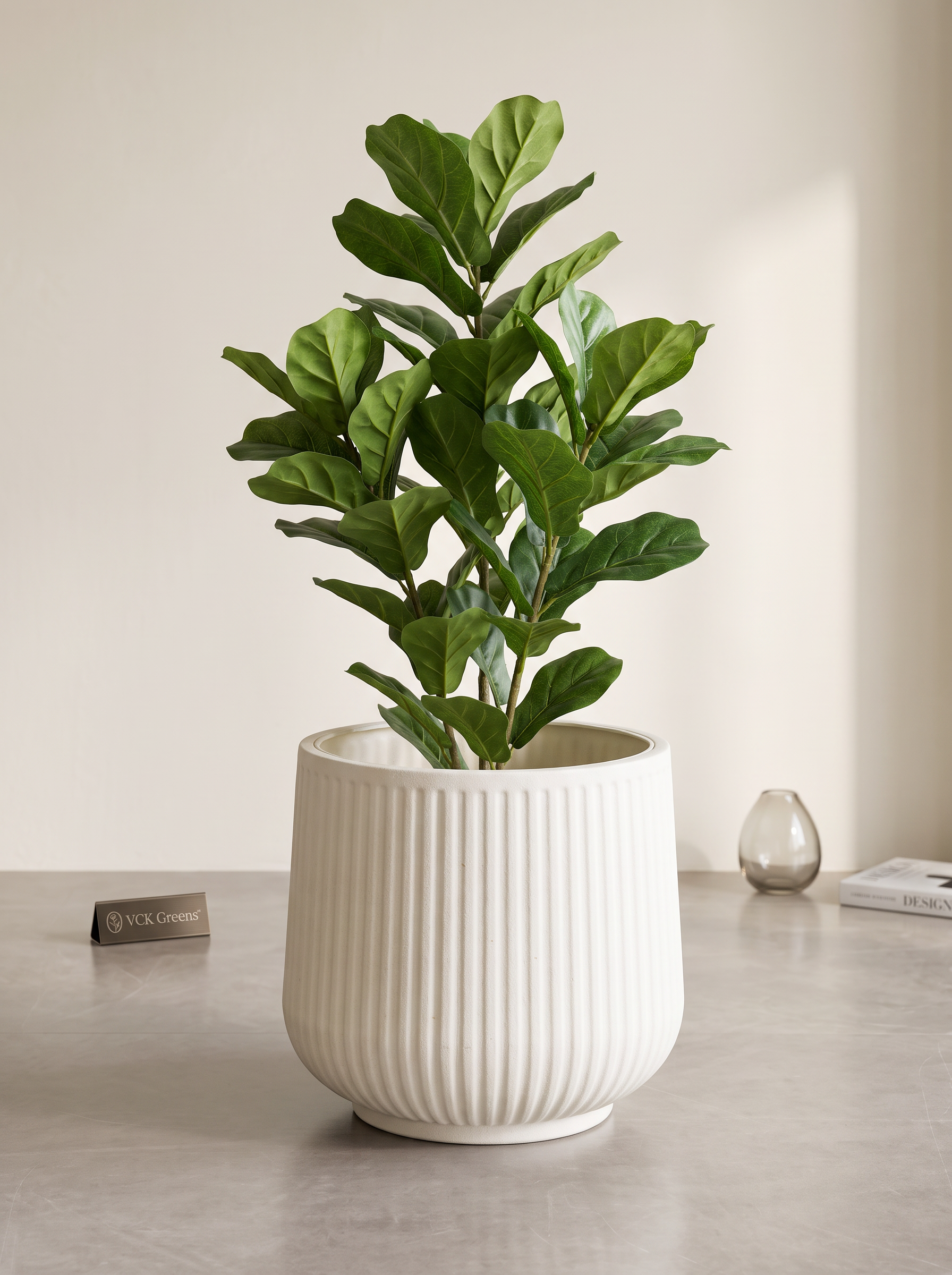 Ribbed Round Pot 14 Inch